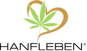 HANFLEBEN Logo mit Hanfblatt